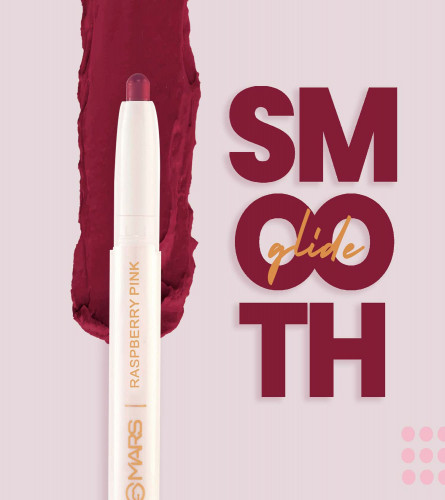 MARS Retractable Poppins Long Lasting Lip Crayon 03-PLUM NIGHT 1.3 gm (Pack Of 2)
