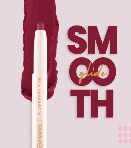 MARS Retractable Poppins Long Lasting Lip Crayon 21-NOSTALGIC NUDE 1.3 gm (Pack Of 2)