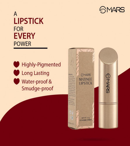 MARS Matte Long Lasting Matinee Lipstick Matte Finish 15-Nude 3.5 g (Pack Of 2)