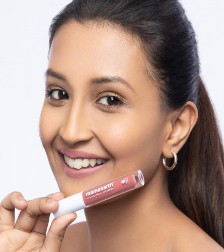 Mamaearth Naturally Matte Lip Serum Matte Liquid Lipstick Rosy Nude 3 ml