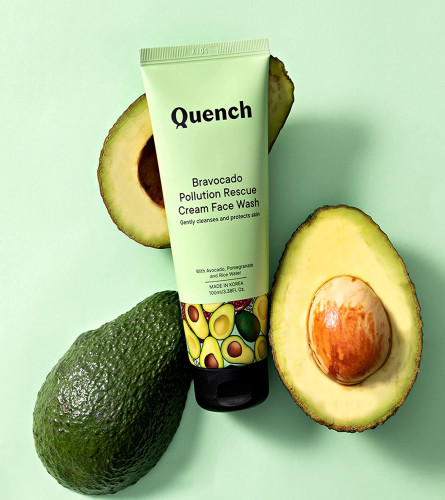 Quench Botanics Bravocado Pollution Rescue Cream Face Wash