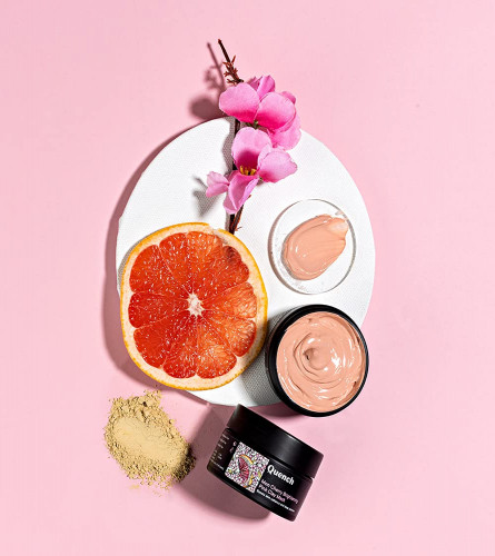 Quench Botanics Mon Cherry Brightening Pink Clay Mask