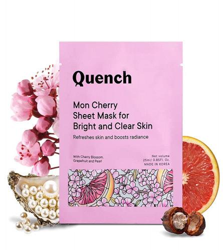 Quench Botanics Mon Cherry Sheet Mask for Bright and Clear Skin
