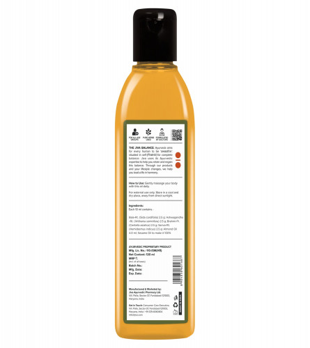 Jiva Massagol Oil - Ayurvedic Oil for Healthy Skin, Muscles & Bones
