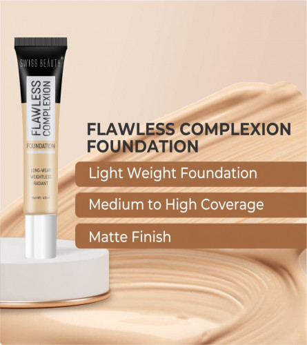 Swiss Beauty Natural Pearl Illuminator Cream Foundation, Face Makeup - Medium Pale