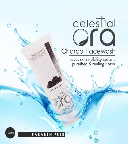 Celestial Ora Natural Face Wash for All Skin Type Face Wash for Woman &Man Charcoal