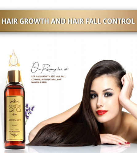 Celestial Ora Rosemary hair oil for hair growth and hair fall control with natural