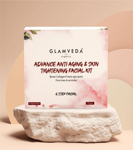 Glamveda Advance Anti Ageing & Skin Tightening Facial Kit | 6 steps