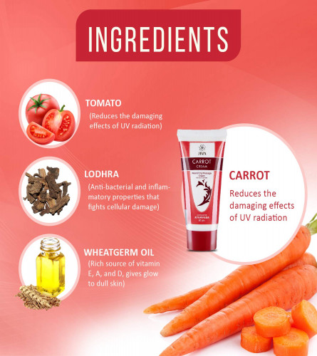 Jiva Carrot Face Skin Nourishing Massage Cream
