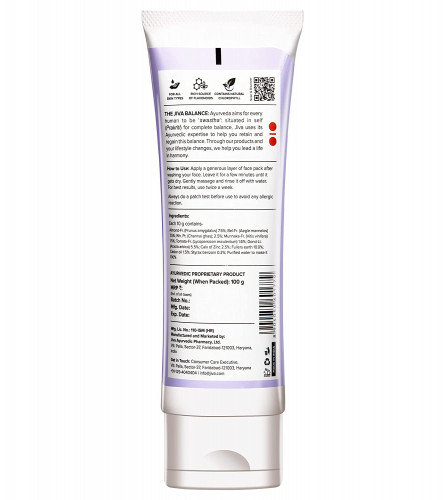 Jiva Grape Seed Mask Nourishes Skin Improves Skin Elasticity, 100 gm