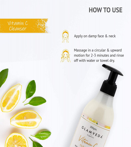 Glamveda Vitamin C Lightening & Brightening Face Cleanser