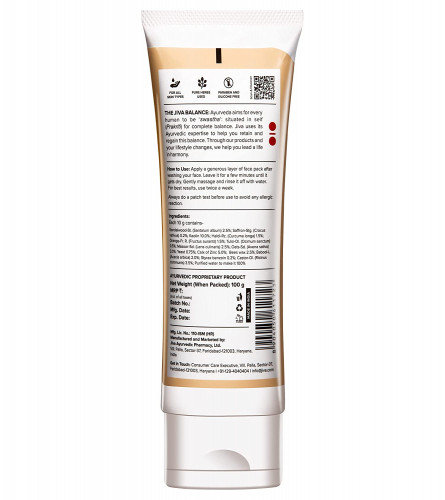 Jiva Kesar Ubtan Face Pack Contains Pure Kesar, For All Skin Types