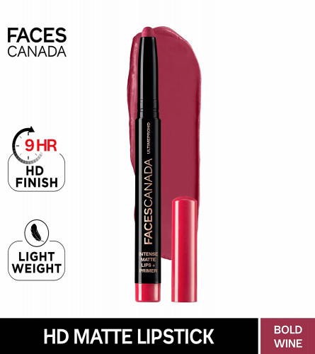 FACES CANADA Ultime Pro HD Intense Matte Lips + Primer - Bold Wine
