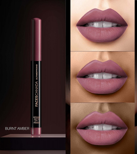 FACES CANADA Ultime Pro HD Intense Matte Lips + Primer - Burnt Amber