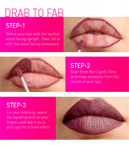 MyGlamm LIT Liquid Matte Lipstick - Cupcakey 3 ml (Pack Of 2)