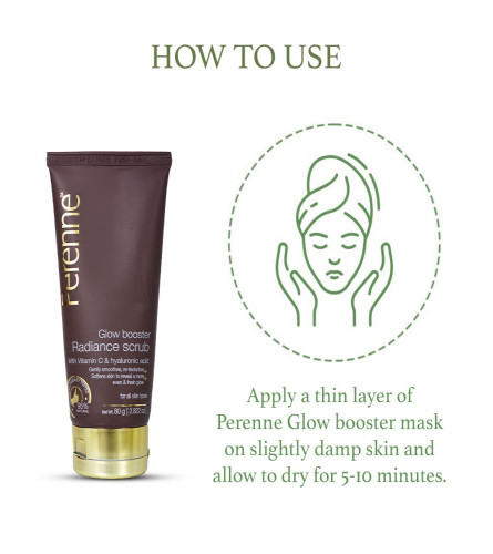 Perenne Glow Booster Scrub With Vitamin C And Hyaluronic Acid For All Skin Types