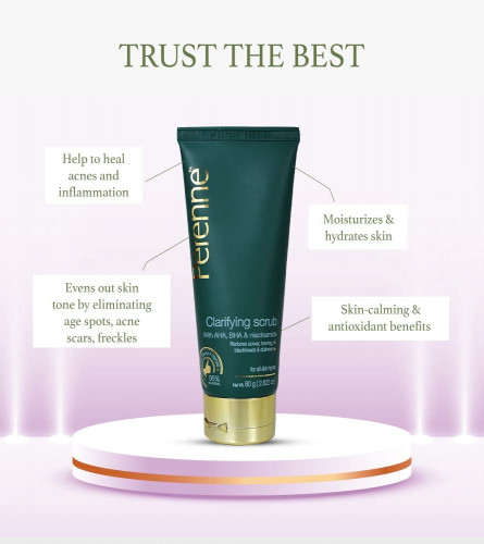Perenne Clarifying Clay Scrub For Oily Acne Prone Skin