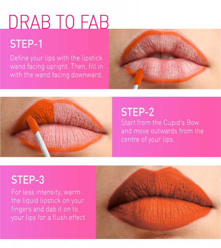 MyGlamm LIT Liquid Matte Lipstick - W/L (Orange)