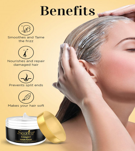 Spantra Ginger Hair Mask | Anti-Hair Fall | Breakage, Enhancing & Damage Control