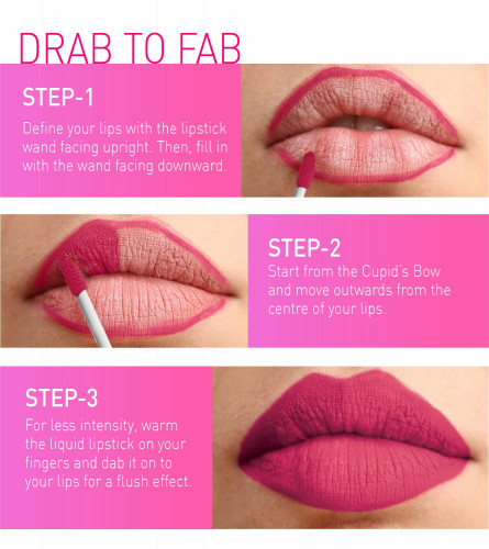MyGlamm LIT Liquid Matte Lipstick - Quick strike (Pink)