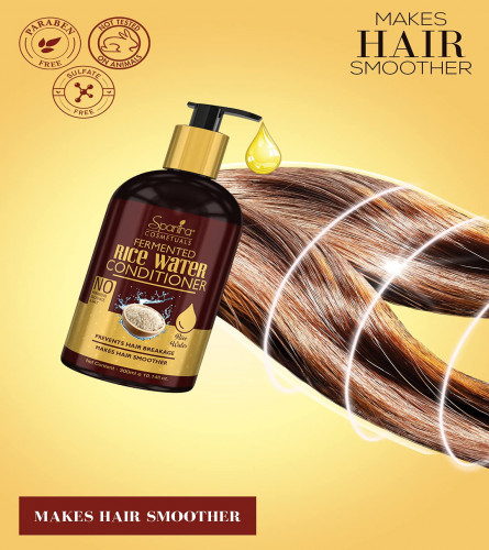 Spantra Fermented Rice Water Conditioner | Prevents Breakage & Smoothens Hair