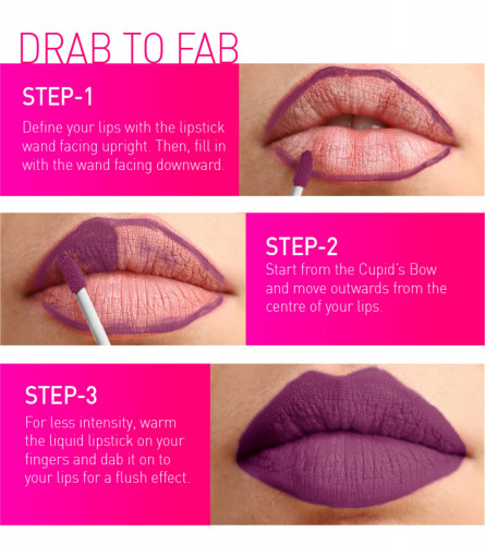 MyGlamm LIT Liquid Matte Lipstick -  Drip (Purple)