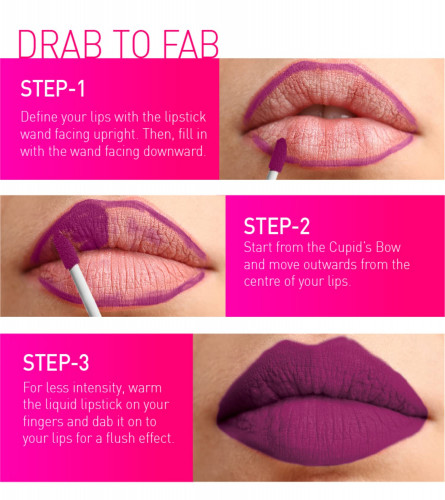 MyGlamm LIT Liquid Matte Lipstick -  Hits Different (Purple)