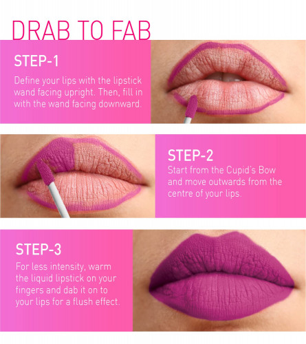 MyGlamm LIT Liquid Matte Lipstick -  Slap 3 ml (Pack Of 2)