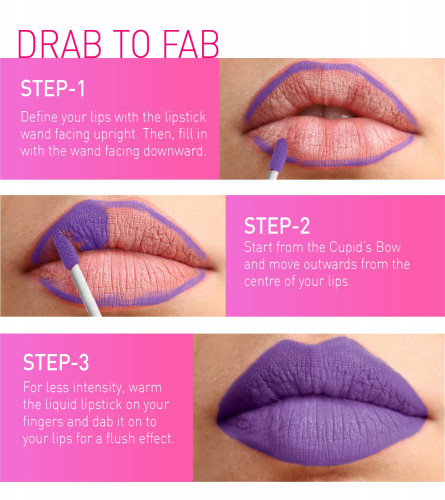 MyGlamm LIT Liquid Matte Lipstick -  Taboo 3 ml (Pack Of 2)