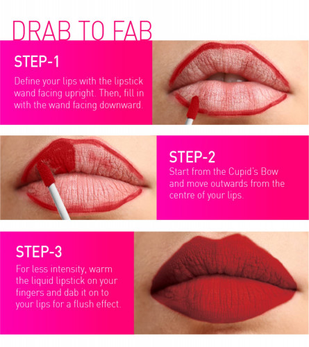 MyGlamm LIT Liquid Matte Lipstick - Fire 3 ml (Pack Of 2)