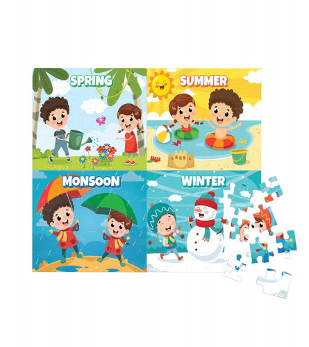 Funskool Play & Learn-Seasons,Educational,120 Pieces,Puzzle,for 4 Year Old Kids and Above,Toy