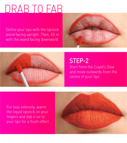 MyGlamm LIT Liquid Matte Lipstick - Super Swipe (Red)
