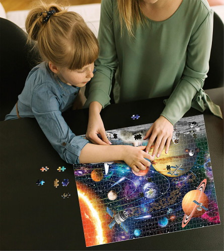 Funskool-Space, Play & Learn Educational Puzzle Game,300 Pieces, Puzzle for 14 Year Old Kids