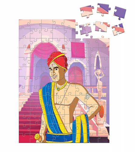 Funskool Play & Learn-Tenali Raman,Educational,104 Pieces,Puzzle,for 4 Year Old Kids and Above,Toy