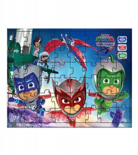 Funskool-PJ Maks Save The Sky Giant Floor,Educational,48 Pieces,Puzzle,for 4 Year Old Kids and Above,Toy