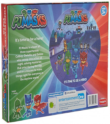 Funskool-PJ Masks Circular,Educational,103 Pieces,Puzzle,for 3 Year Old Kids and Above,Toy