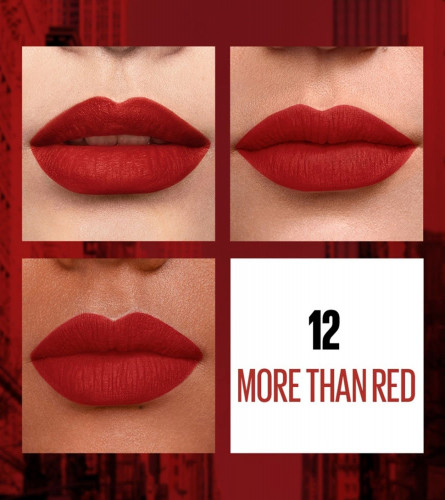 Maybelline New York Sensational Liquid Matte Lipstick More than Red