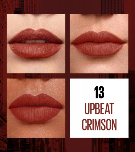 Maybelline New York Sensational Liquid Matte Lipstick Upbeat Crimson