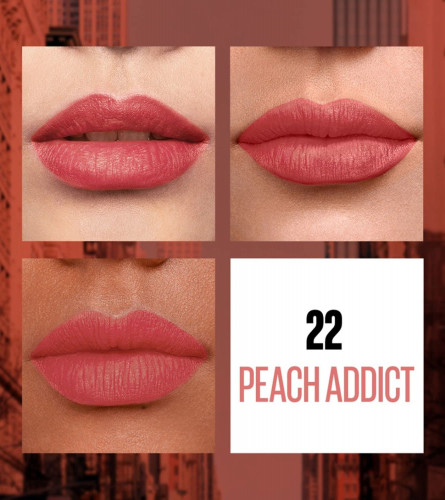 Maybelline New York Sensational Liquid Matte Lipstick Peach Addict