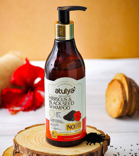 Atulya Hibiscus & Black Seed Hair Shampoo | Shampoo for Frizzy & Manageable Hair