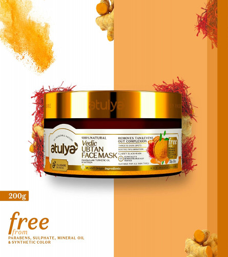 Atulya Vedic Ubtan Face Mask, 200 g | free shipping