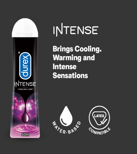 Durex Lube Intense Lubricant Gel For Men & Women 50ml (Pack of 2)
