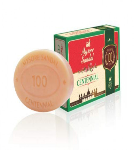 Mysore Sandal Centennial Bathing Soap, 400 g (Pack of 4) (Free Shipping Worldwide)
