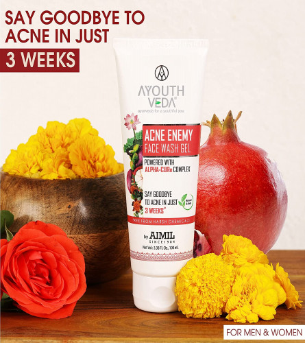AYOUTHVEDA by AIMIL Acne Enemy Face Wash for Men & Women