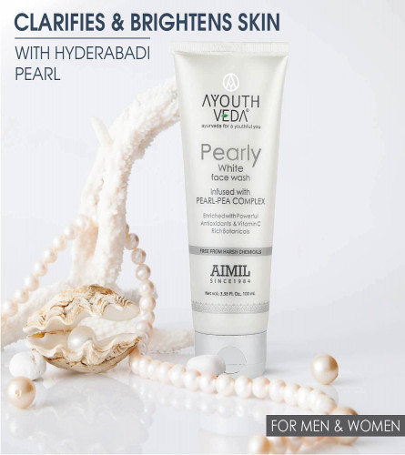 Ayouthveda Pearly White Face Wash for Glowing & Radiant Skin