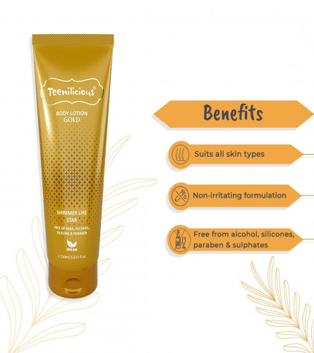Teenilicious Gold Sparkle Body Lotion 150 ml