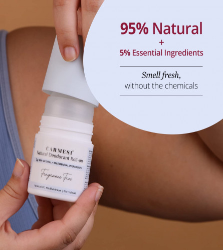 Carmesi Natural Fragrance Deodorant Roll-on for Women
