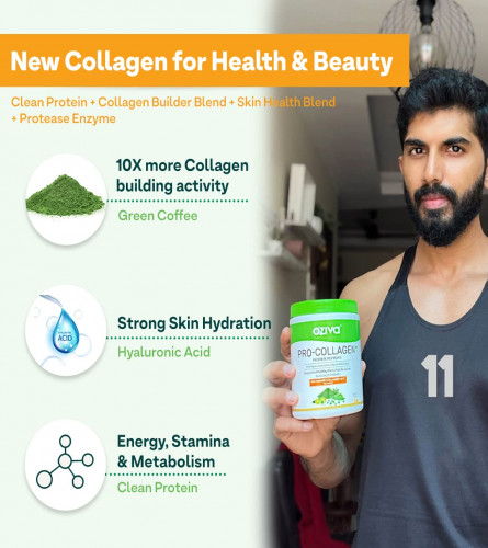 OZiva Pro Collagen Peptides Caramel