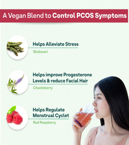 OZiva Plant Based HerBalance for PCOS Supplements for Women