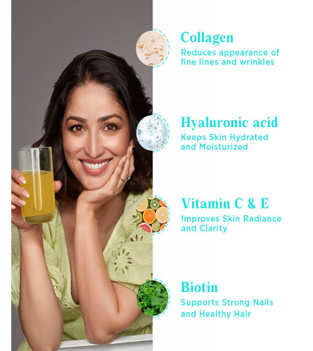 HealthKart Vitals Skin Radiance Collagen Powder Supplements for Women & Men (Mango Flavour) 200 g